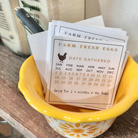 Free Chicken Egg Calendar