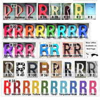 R Letter Choices - View all letter R's Here - Not for Purchase